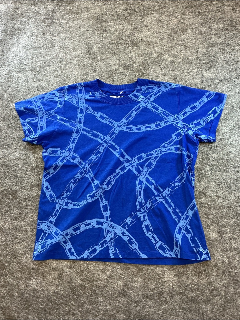 Big Bud Press Royal Blue Chain Graphic Tee Size XS